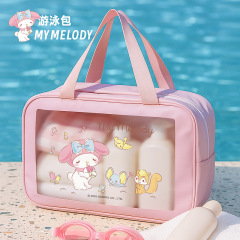 洗面用具バッグ サンリオ公式 化粧品 清潔用品 整理整頓 家庭用 旅行用 通勤用 出張用 収納バッグ