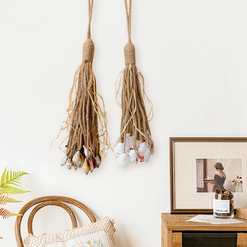 Shell Conch Decorative Wall Hanging Mediterranean Wall Decoration Retro Shell Pendant Ocean Style Wall Decoration