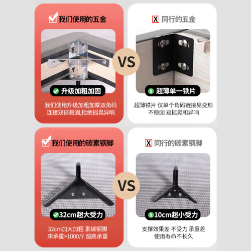 Leather bed minimalist first layer cowhide bed modern simple master bedroom bed 1.8m double solid wood bed frame soft cover wedding bed