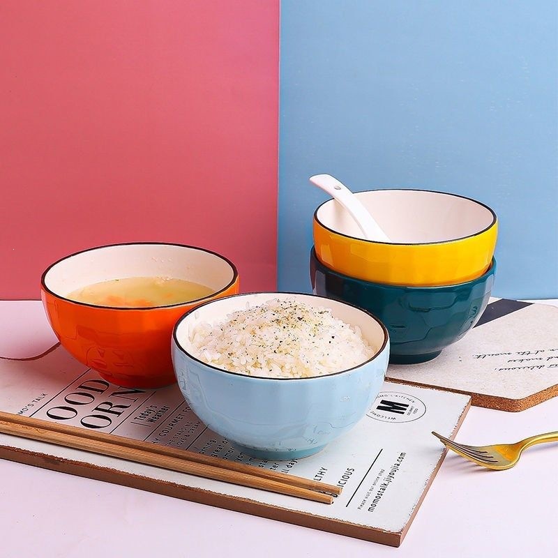 Tazón de Porcelana para Arroz de 5 Pulgadas para Uso Familiar