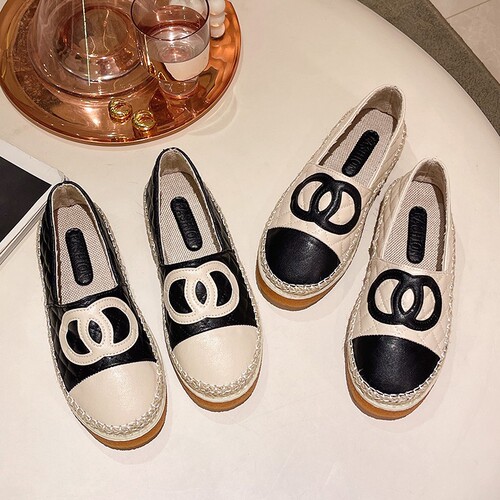 Internet celebrity chanel style Lefu single-layer shoes women's 2025 new style slip-on casual flat fisherman shoes, fashionable moccasin-minoccasne shoes