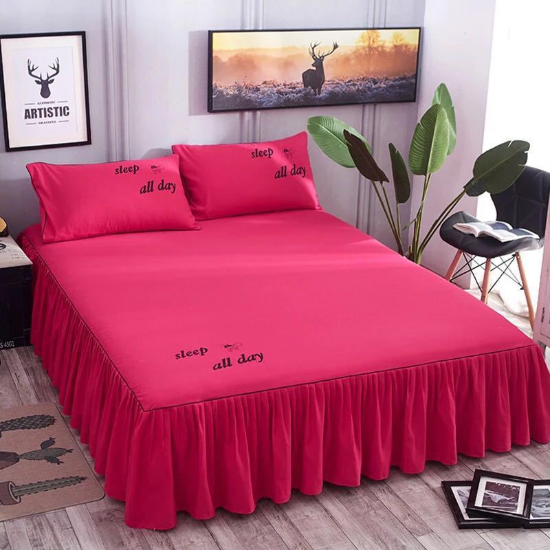 純綿ベッドスカート単品ベッドカバー畳夢思防塵保護カバー150x180x200シングル二人綿ベッドカバー|undefined