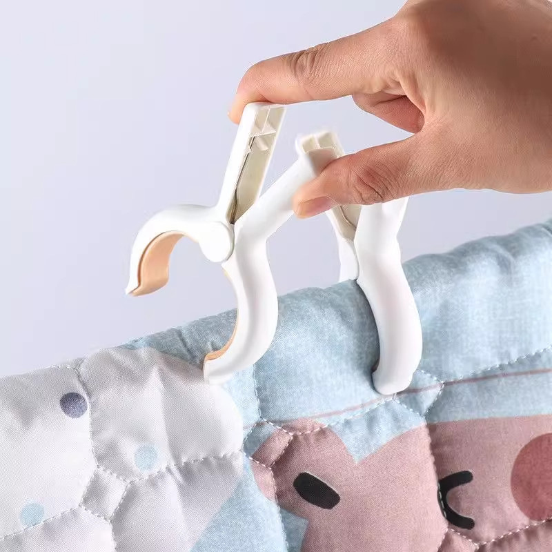 Clothespins for Drying Clothes, Strong Clips for Drying Quilts, Large Plastic Clips for Fixing Sheets, Clothes Clips with Buckles