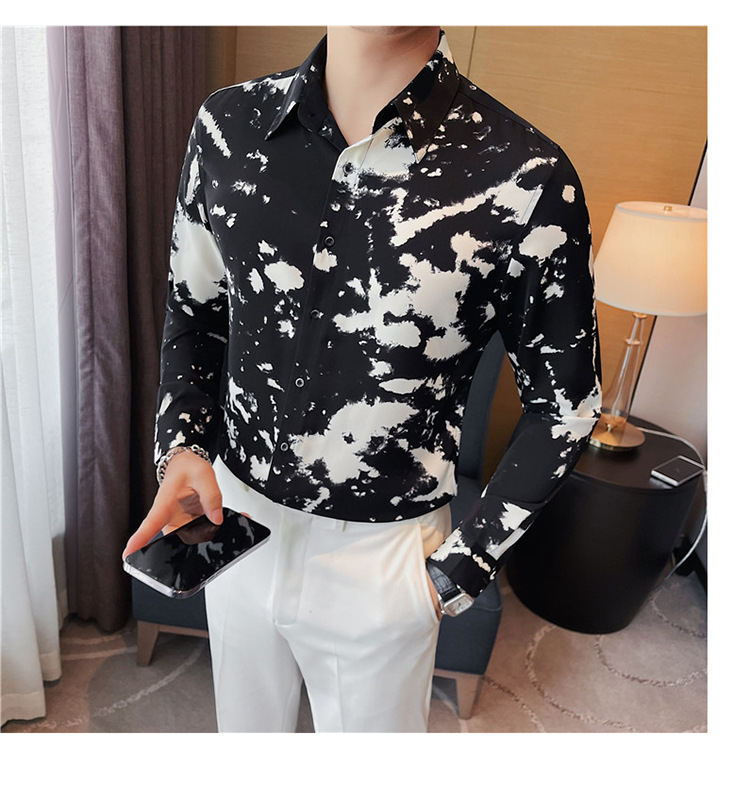 A6425 750K ÁO SƠ MI NAM HANTDU DÁNG ÔM BODY GỢI CẢM SEXY KẺ CARO PHONG CÁCH HÀN QUỐC HỌA TIẾT HOA THỜI TRANG NAM G02 SẢN PHẨM MỚI