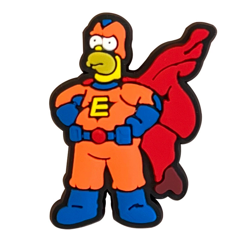 Подвески для обуви (серия Simpsons) Кроки-жиботы, одна подвеска для обуви, 18 вариантов цвета
