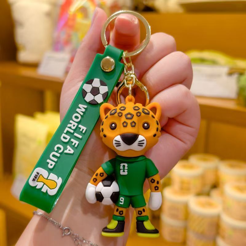 Boutique 2026 Copa del Mundo Fans perimetrales mascota de dibujos animados colgantes adornos de automóviles pequeños regalos al por mayor