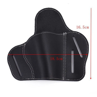 Outdoor Tactical Three-Slot Holster Portable Glock Scorpion Leather Pistol Holster Waist Hanging Invisible Quick-Draw Holster