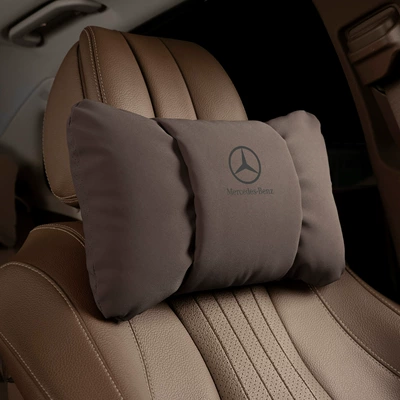 and Lumbar Cushion Interior – Headrest - butterfly-style-mocha-brown-mercedes-benz-headrest-single-pack