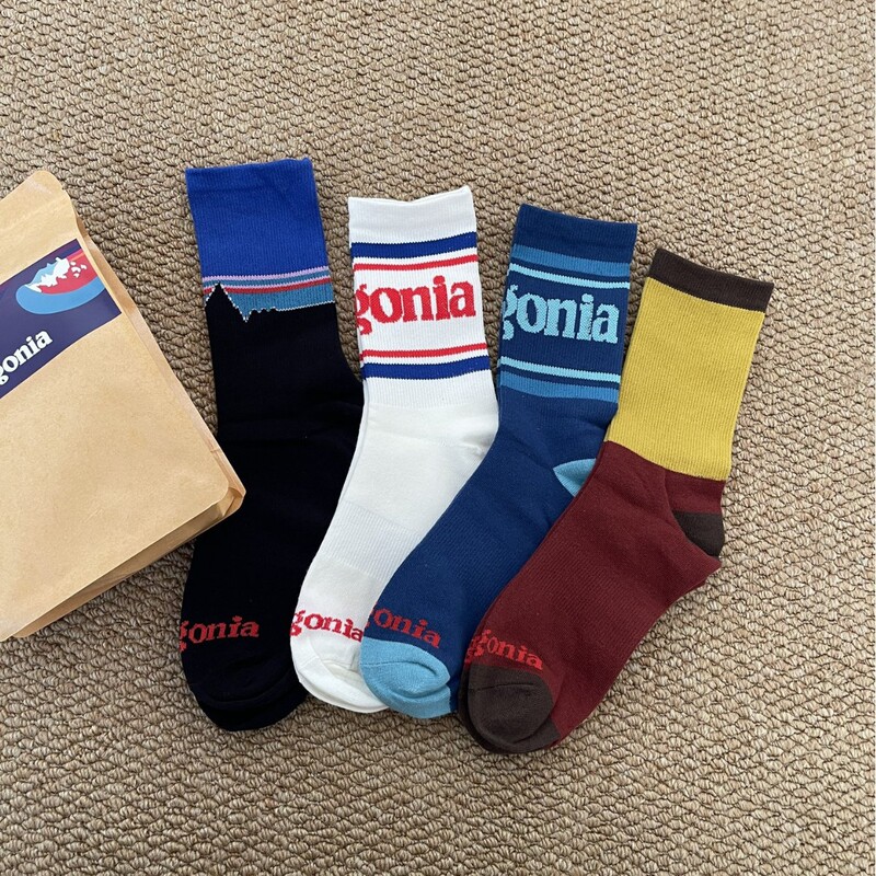 Cross-Border Mid-Length Socks, Bajia Unisex Socks, Antibacterial, Sweat-Absorbent, Non-Slip, Breathable, Mid-High Casual Cotton Socks