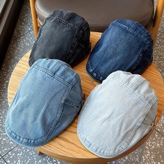 日系カウボーイ前進帽女水洗いレトロ百合四季ファッション画家帽文芸鴨舌報童帽男