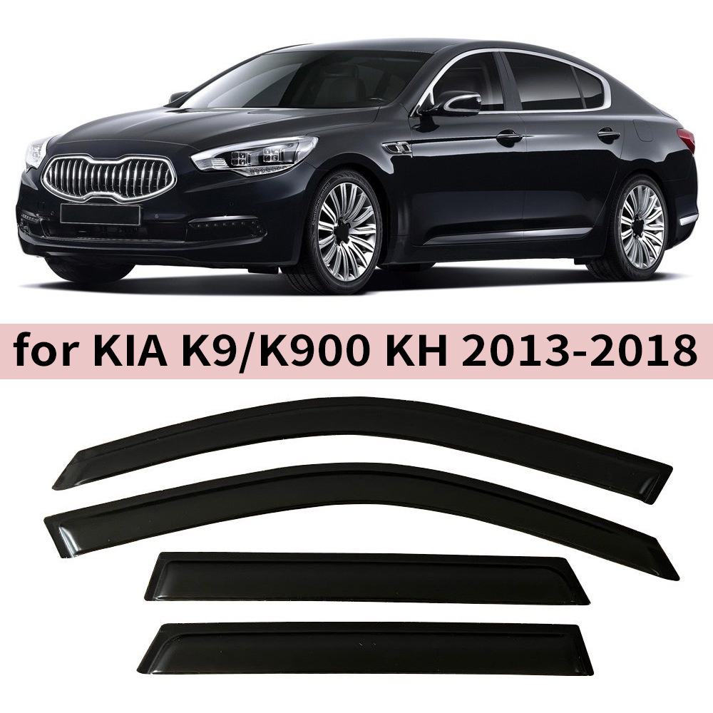 Kia Kia K9 2013-2018 Window Visor Side Window Deflectors Rain Eyebrow (Rain shield) - for-kia-k9-2013-2018-k9004pcs