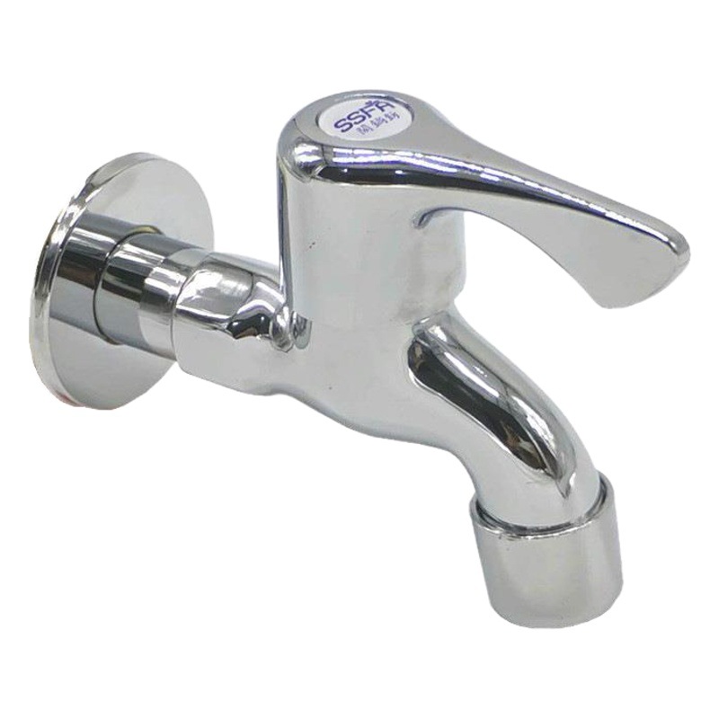 Venta al por mayor de grifos para lavadoras domésticas, grifos de cobre extendidos de apertura rápida de 1/2 pulgada para fregaderos de baño.