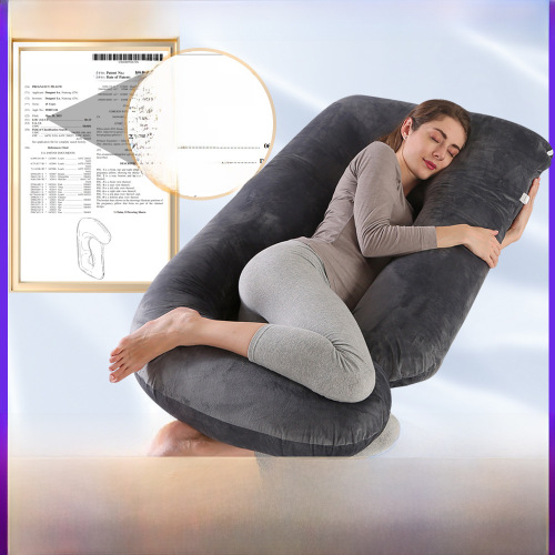 Gigafactory cross-border special pillow for pregnant women, waist protection, side sleeping slope pillow, J-type pregnancy sleeping pillow, pregnancy pillow