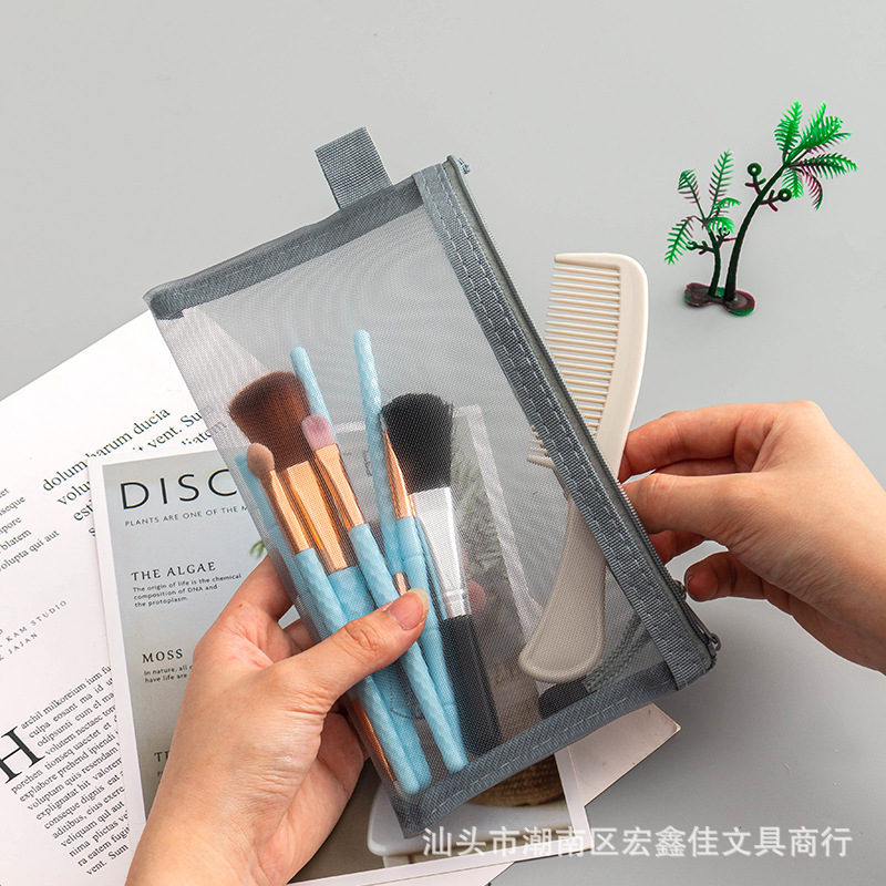 Bolsa de archivos A4 de doble capa bolsa de papel de prueba bolsa de lápiz de malla de nylon mujeres embarazadas BOLSA DE INFORMACIÓN bolsa de almacenamiento de juguetes para niños