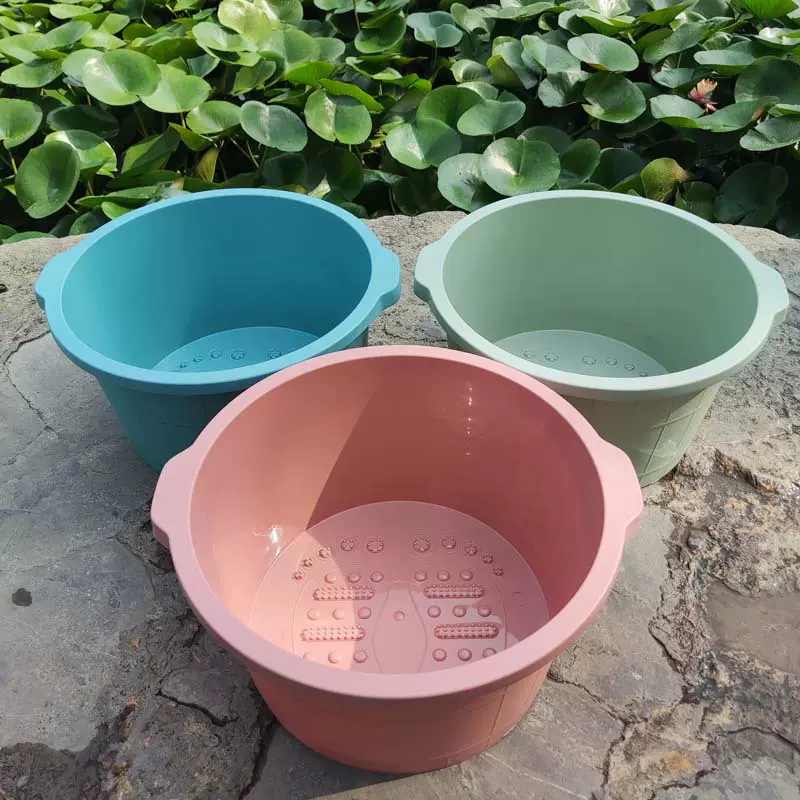 塑料洗脚盆凸点按摩足浴桶家用泡脚桶泡脚盆足浴盆礼品可印字