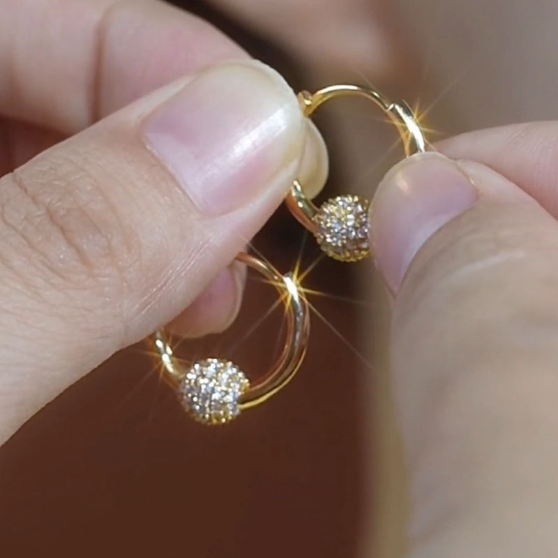 골드 지르콘 귀 버클