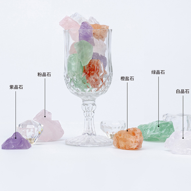 擴香晶石香薫無火精油家用臥室香氛彩色晶石擺件室香味伴手禮盒裝