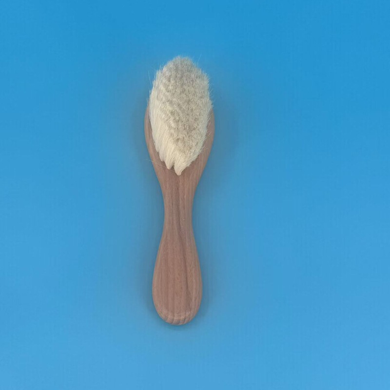 热销榉木气囊梳子羊毛刷扁梳便携式婴儿洗头刷羊毛软刷顺发梳套装|undefined