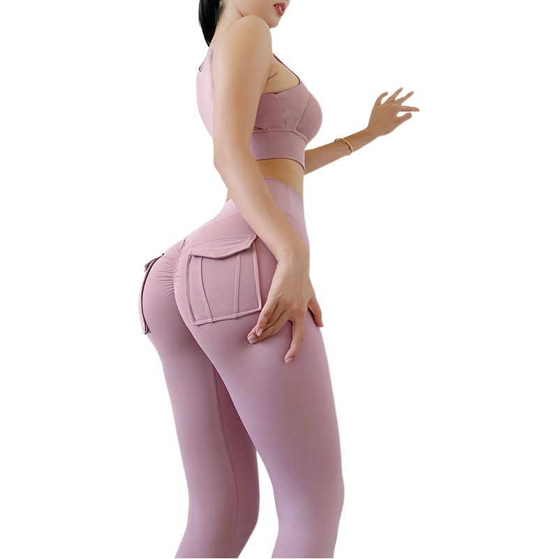 Pantalones de Yoga de Cintura Alta sin Costuras para Mujer, Estilo Europeo y Americano, para Otoño e Invierno, con Bolsillos, Leggings Deportivos, Pantalones de Fitness con Diseño de Crisantemo