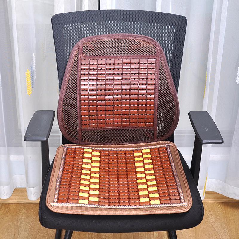 夏のマージャンの冷たい席のクッションの背もたれの竹の椅子はコンピュータの椅子を敷きます。