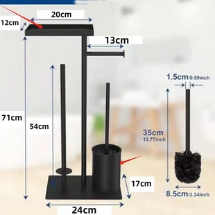 Cross-border Amazon Roll Paper HolderVertical Household Wrought Iron Toilet Storage Rack Toilet Paper Storage Rack Floor Tissue Holder