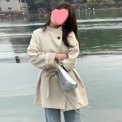淡人穿搭韩版风衣外套春秋2025时尚新款小个子中长款气质百搭大衣
