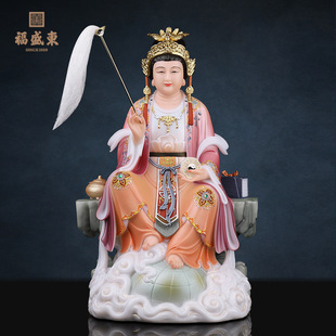 Statue of the Earth Mother Goddess, Imitation of White Marble, for Home Worship of the Heavenly Parents, Heavenly Mother, and Earth Mother Goddess