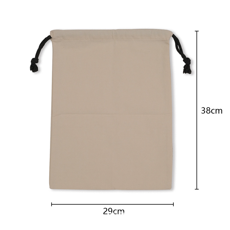 厂家直销现货空白收纳束口袋，棉布礼品袋，束口袋布抽绳