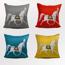 亚马逊跨境外贸现代抱枕提花沙发刺绣靠垫简约客厅靠枕抱枕套绣花