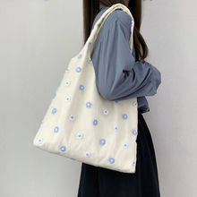 &托特小仙女逛街新款淑女约会手提袋布包大容量蕾丝帆高颜值背心