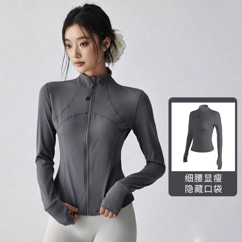 Professional Quick-Drying Yoga Clothing Sports Jacket for Women New Autumn and Winter Slim-Fitting Tops Running Fitness Yoga Jacket