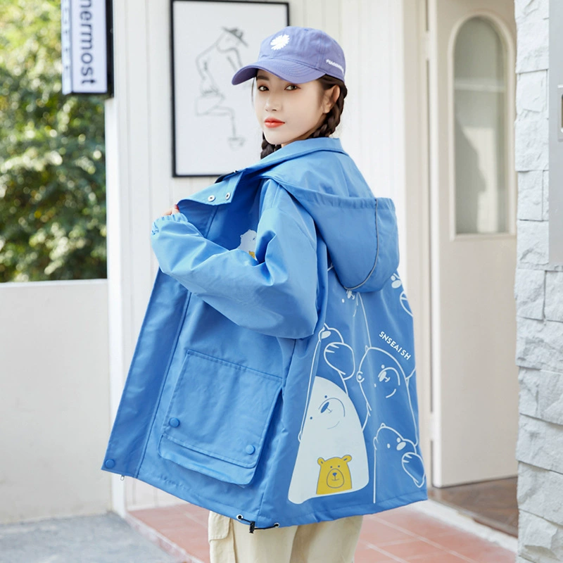 Tide, jacket, spring autumn trench coat for students, 2023 collection, Korean style