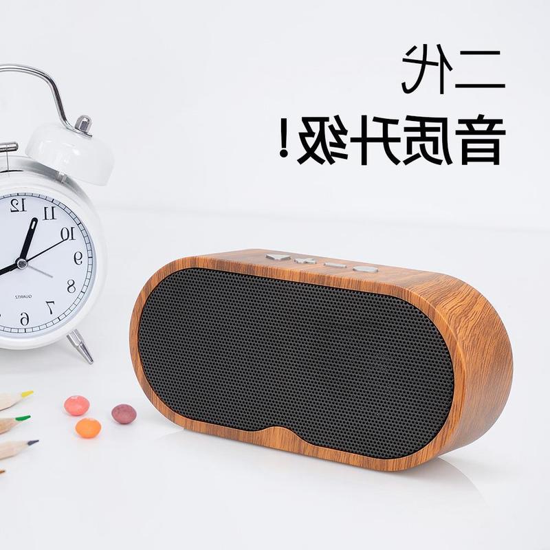 Leshang F3 Wood Grain Bluetooth Speaker Retro Mini Card Radio Creative Gift Logo Brand Audio Factory