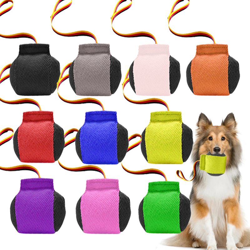 亚马逊TEMU耐撕布咬包训犬方球啃咬磨牙撕咬互动狗训犬宠物玩具