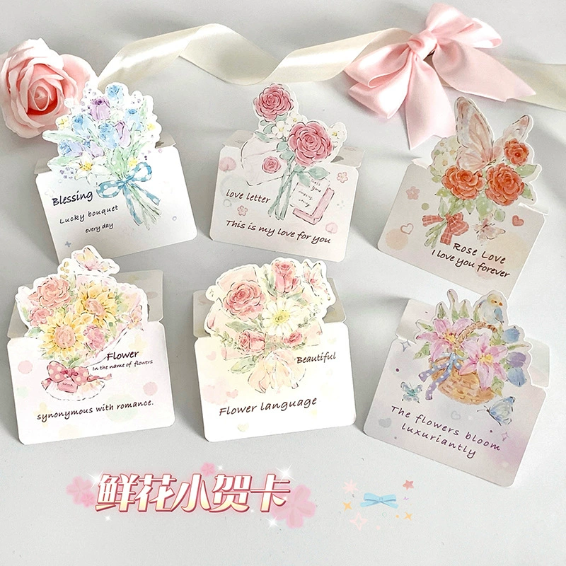 Поздравительная открытка трехмерный букет цветов поздравительная открытка благословение открытка День Святого Валентина праздничная подарочная декоративная карта