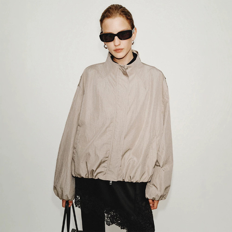 TH～ROW Italian original LIMONTA lightweight micro-wrinkle nylon_2-layer Kendall Balloon Jacket
