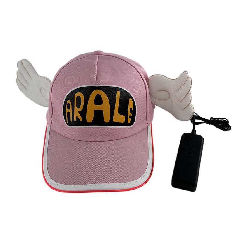 LED luminoso Alalay sombrero ala gorra de pato gorra para niños verano lindo ángel ala gorra de béisbol