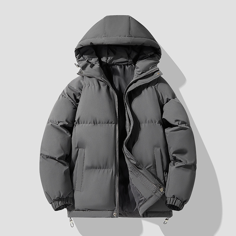 Chaqueta Acolchada Térmica con Capucha de Poliéster, Con Capucha, Térmico, para Invierno y Uso Casual