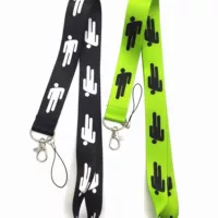 Шнурок для телефона Billie Eilish Tide Edition long, 92 см лента с металлическим крюком, 2,5 см