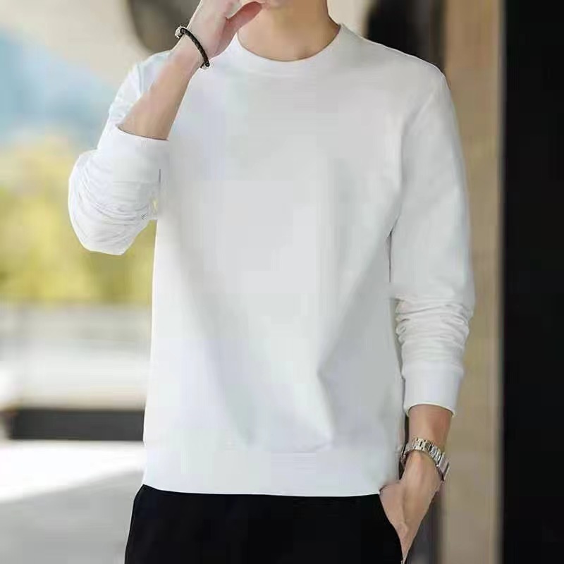 White crew neck sweatshirt
