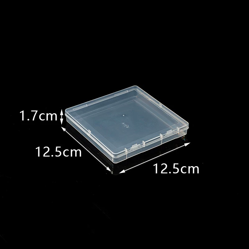 12.5 Квадратная плоская коробка украшения коробка ppp прозрачная упаковочная коробка для хранения плоская коробка Amazon трансграничная 1.7cm