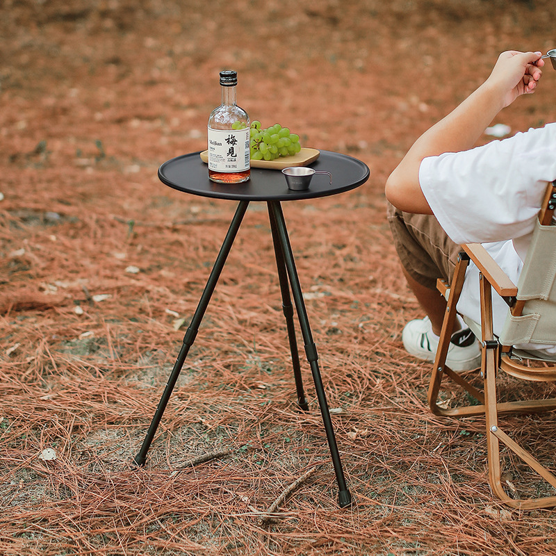 Table lifting simple lightweight camping small round table folding portable tripod tripod tripod tea table tea tripod Table lifting simple lightweight camping small round table folding portable tripod tripod tripod tea table tea tripod