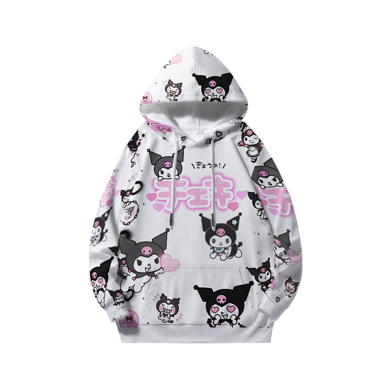 Coolomi kuromi sweater anime peripheral two-dimensional sweet Japanese style super popular little evil cute hoodie