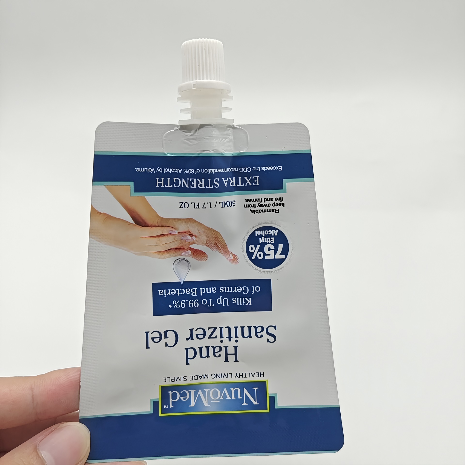 Make 100ml No-Wash Disinfectant Nozzle Bag Laundry Detergent Hand Sanitizer Packaging Bag Convenient Nozzle Packaging Bag
