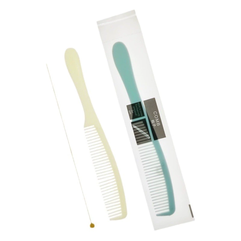 Одноразовые принадлежности в отеле Двухцветная расческа Отель 2-в-1 Мягкие зубные принадлежности в семье Оптовые расходные материалы