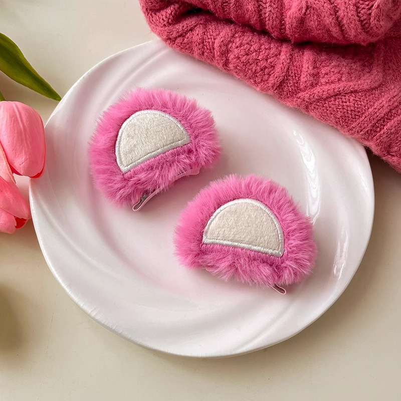 Linda caricatura fresa oso lavado de cara diadema mujer 2025 nueva diadema de presión horquilla antideslizante diadema