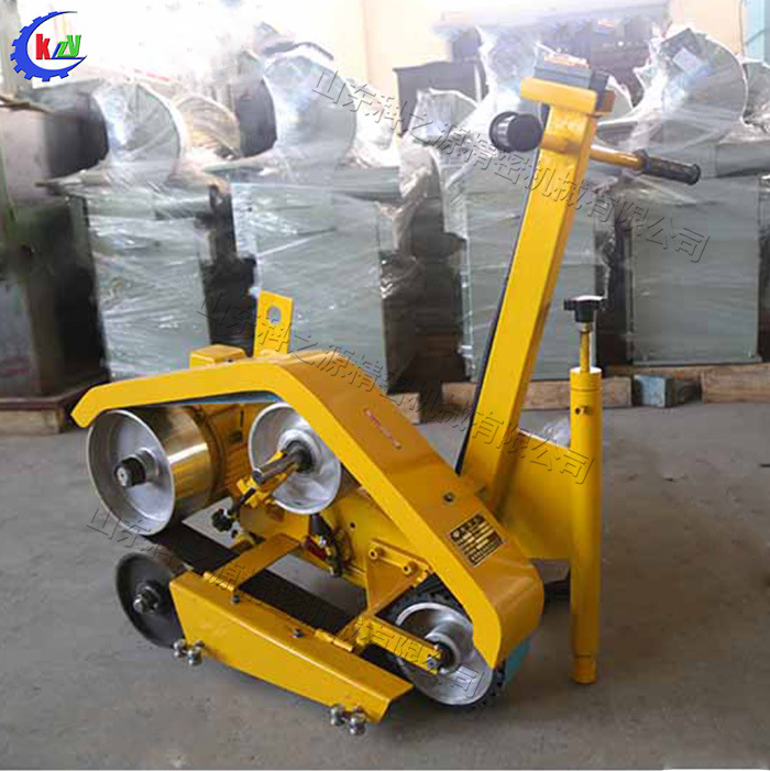 手推式钢板打磨机 拼接钢板焊缝余高磨平机 平面焊点砂带抛光机