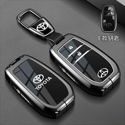 Car key bag: Frontlander, Corolla Cross, genuine - toyota-b-model-2-button-piano-black-trapezoidal-buckle