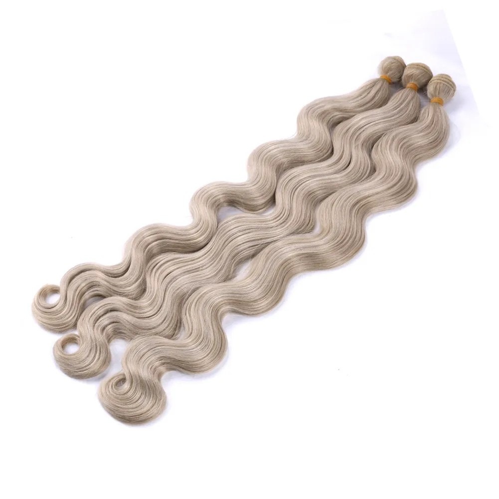 Syntetisk hestehale hårextensions bodywave silkeagtig_voghion.com