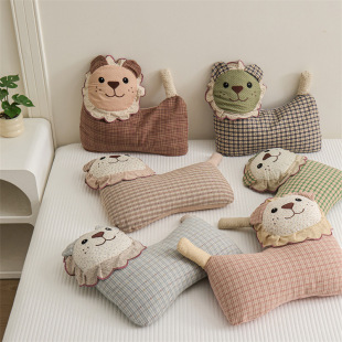 Cotton Cartoon Buckwheat Pillow Core Children's Student Adult Neck Pillow Four Seasons Universal Sweat-Absorbent Breathable Wholesale